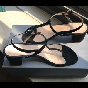Italian thong sandal black size 37